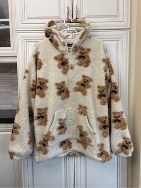 Aelfric Eden Sherpa women’s pullover teddy bear jacket